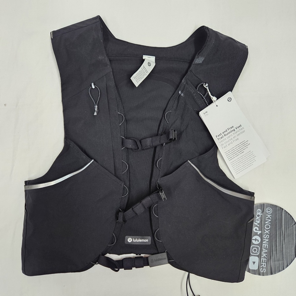 Lululemon Fast Free Trail Running Vest BLK Black Men's Size Small/Medium